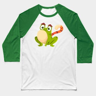 Tiger - frog creation animal illustration Baseball T-Shirt